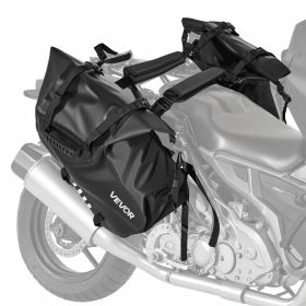 VEVOR Motorcycle Saddlebags, 28 L (14 L x 2) Large Capacity Side Saddle Bags Compatible with Most Motorcycles