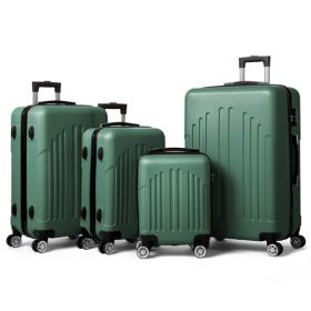 Vertical Stripe Four In One Suitcase (Option: Green)