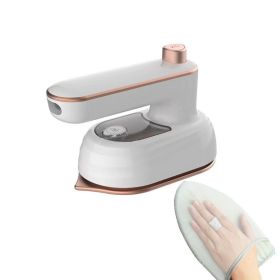 Professional Mini Steam Iron Handheld Portable Garment Steamer Dry Wet Double Clothes Fabric Ironing Machine for Home and Travel; with Ironing Bo (Color: White, size: with Ironing Board Pad)