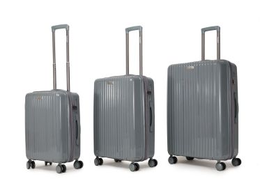 Luggage Sets 3 Piece,Luggage Set PP Material Travel Suitcase Set With Spinner Wheels for Men Women, 20''/24''/28'' (Color: as Pic)