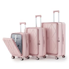 Luggage Sets 3 Piece(20/24/28), Expandable Carry On Luggage with TSA Lock Airline Approved (Color: as Pic)